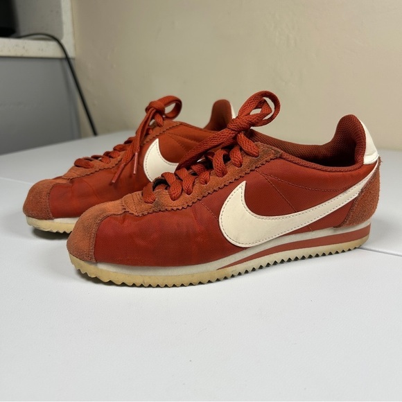 Nike Shoes - Nike Classic Cortez Nylon Firewood Orange Retro Sneakers Women Size 5